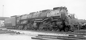 Union Pacific Big Boy Black and White Image